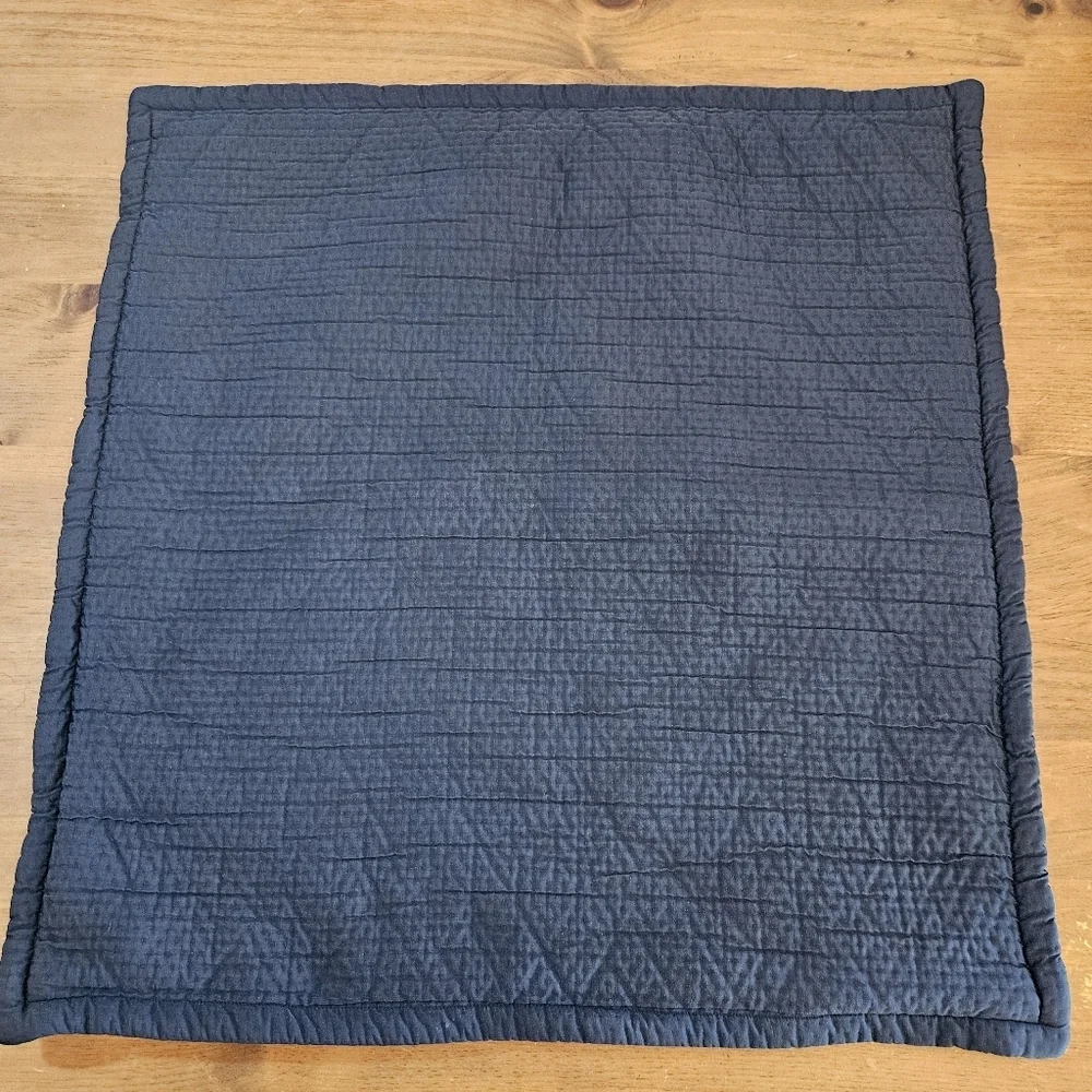 Lauren Ralph Lauren Home Spencer Matelasse Quilted Sham Euro Size Navy Blue